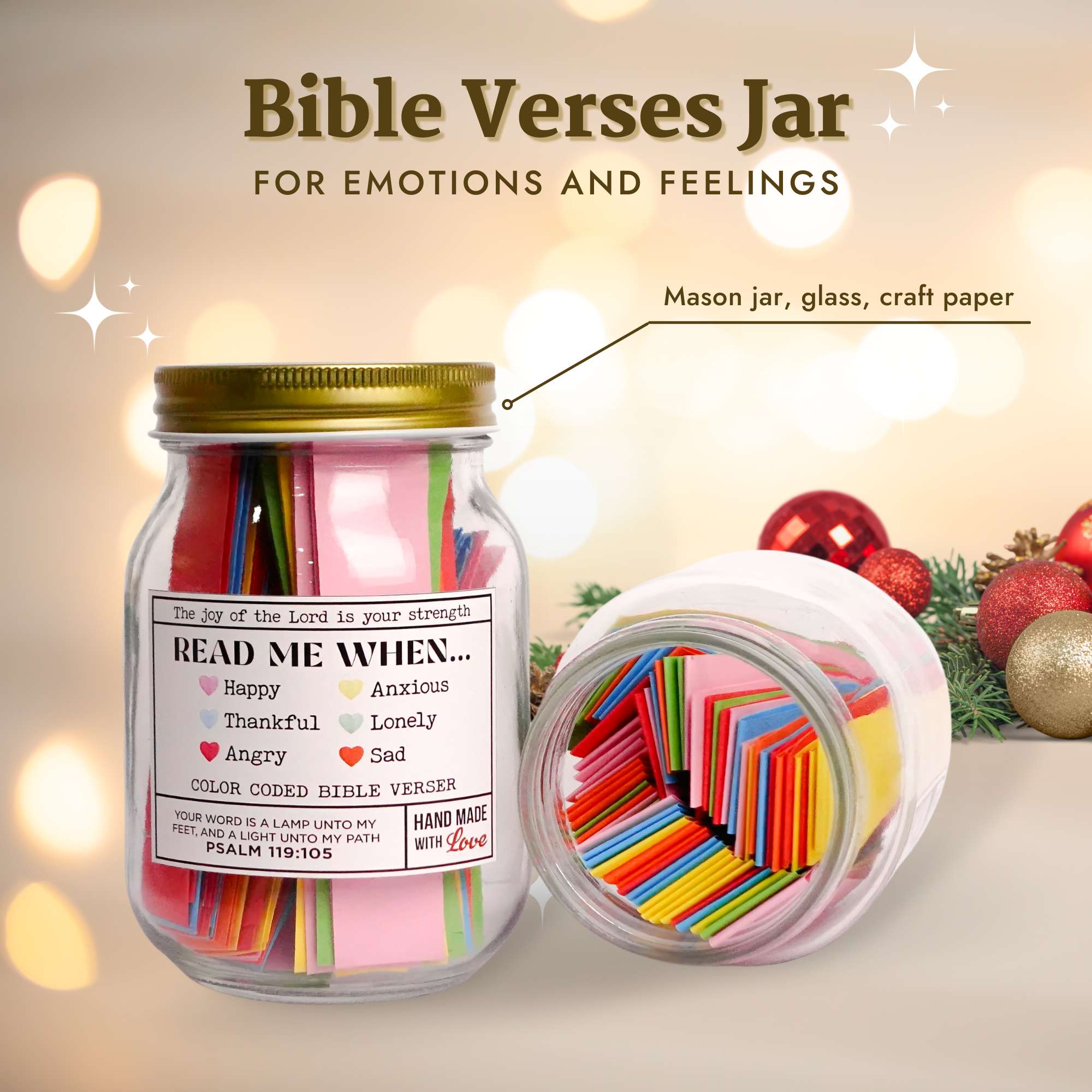 My Bible Jar - OFFICIAL Jesus Verse Jar for Christian